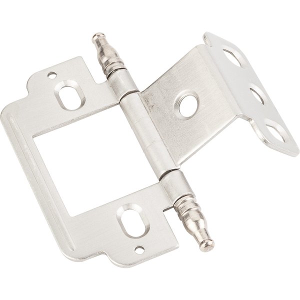 Hardware Resources 270° Partial Wrap for 3/4" Framex3/4" Door, Inset Flush, "A" Style Minaret Tip Hinge-Satin Nickel 0148SN